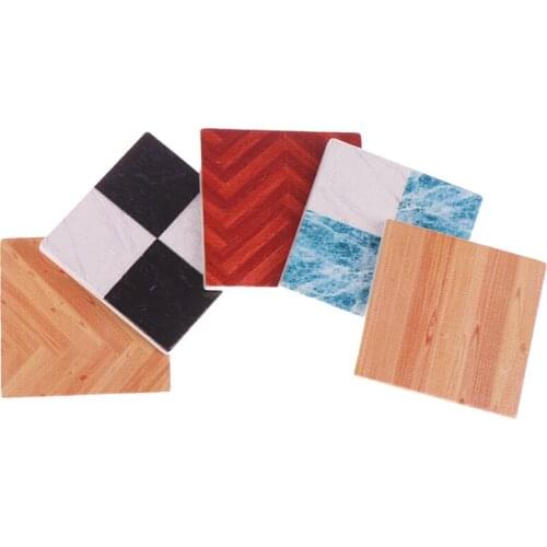 9pcs 1:12 DIY Doll House 30X30MM Kitchen Dining Room Bathroom Floor