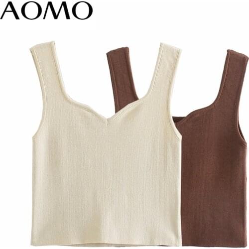 Женские трикотажные майки AOMO China At AliExpress