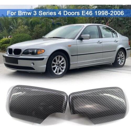 Car Wing Mirror Cover Mirror Shell Rearview Mirror Caps Replacement For BMW 3-Series E46 1998-2005 5116 8238 376 5116 8238 375