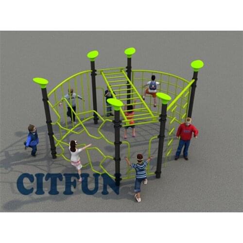 Factory price New design kids safety gym climbing structure OP16-258A