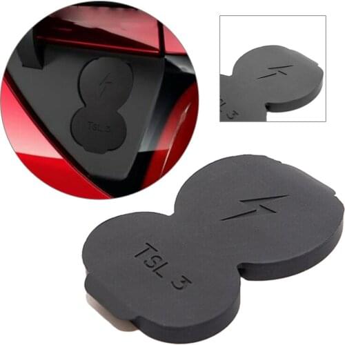 For Tesla Model 3 Silicone Charging Port Cover European Version Only Car Accessories Black