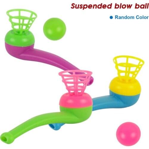 Children Classical Toy Floating Ball Game Toy Blow Pipe Ball Kids Party Pinata Toy Kids Balance Training Floating Ball Toys Gift