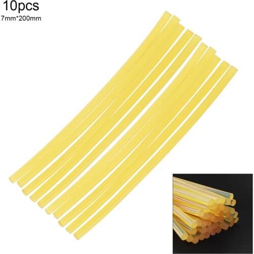 10pcs/set 7mm x 200mm Strong Viscose Hot Melt Gun Glue Sticks Environmental Protection DIY Tools for Glue Gun Repair Accessories