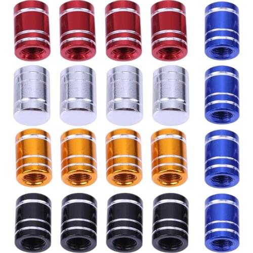4pcs/set Car Motorcycle Aluminum Tire Valve Stems Caps Bicycle Wheel Styling Tire Valve Tyre Stem Air Caps Covers Theftproof