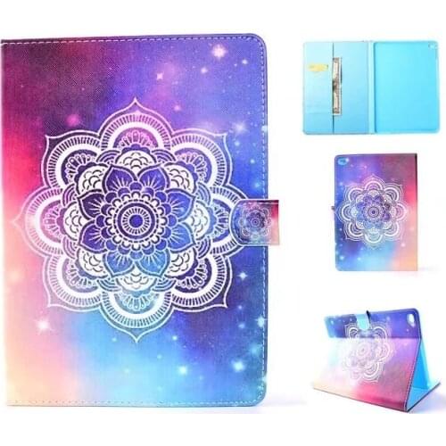 Beautiful Flower Flip Leather PU Case For iPad 6 Case For Apple iPad Air 2 Smart Case Cover Sleep Wake Funda Tablet Shell Skin
