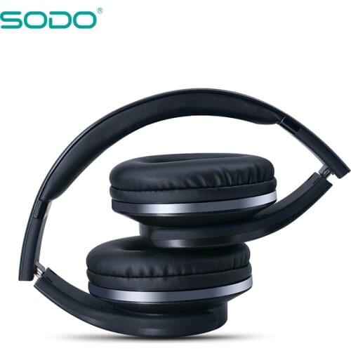 Beauty SODO MH1 NFC Wireless Bluetooth Headphone Twist-out a Mini Speaker wireless Headset with microphone for Mobile phones