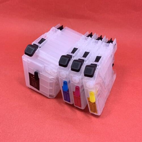 YOTAT Refillable LC529 LC525 ink cartridge LC529XL LC525XL for Brother DCP-J100 DCP-J105 MFC-J200 printer