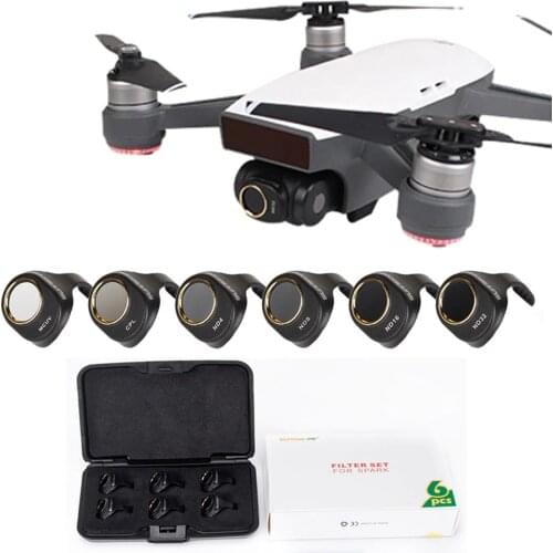 FOR DJI Spark Multi-Layer Coating Film MCUVCPLND4 ND8 ND16 ND32 Filter Kit Lens HD Clear Camera Lens Protector