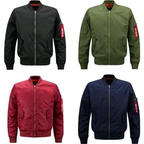 Men Jacket Military Coats Baseball Windbreaker Air Force Bomber Plus Large Size 8XL Zipper Solid Casual Streetwear Drop Shipping