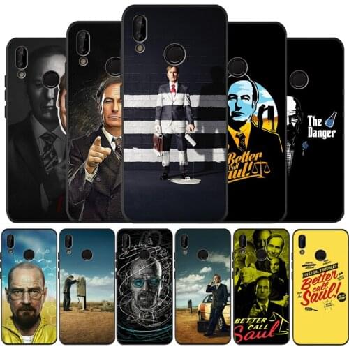 Melhore a Chamada Better Call Saul Black Soft Phone Case For Huawei 40 30 20 10 9 Lite Pro P smart 2019 Y6 Y6 Prime2019 Y9 2018