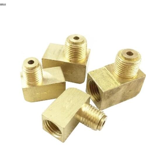 One Way Elbow Adapter connector lubrication fitting R1/8 male thread PL-4182 for 4mm outer dia tube