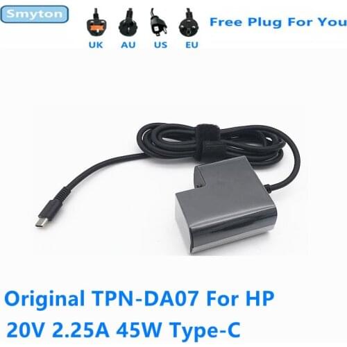 Original TPN-DA07 45W AC Adapter Charger TPN-LA06 For HP Spectre 13-V015TU 13 Elite X2 20V 2.25A USB Laptop Power Supply Adapter