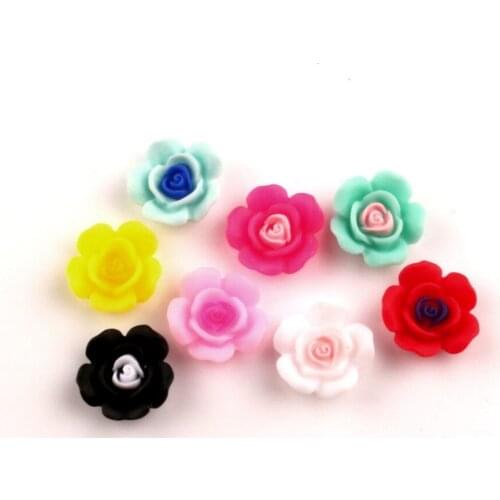 LF Mixed Resin Flower Decoration Crafts Beads Flatback Cabochon Scrapbooking For Embellishments Kawaii Diy Accessories 100PCS