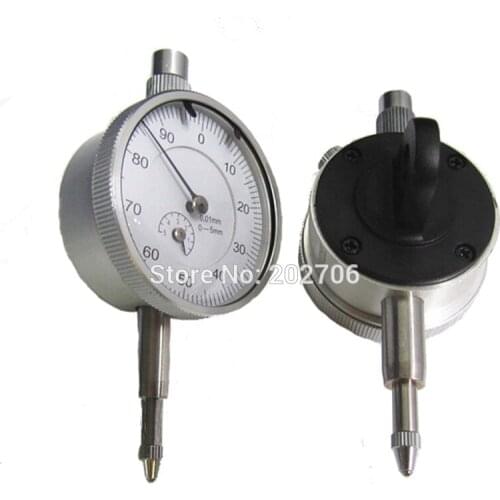 High Quality 5mm 0.01mm index dial diameter with ear 0-5mm indicator gauge small diameter