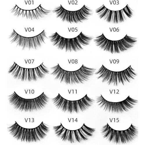 1 Pair Fake Eyelashes Three-dimensional Fashion Portable Artificial Eyelashes for Woman