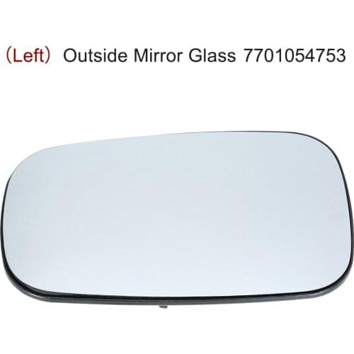 1Pair Car Rear View Mirror Glass Car Outside Mirror Glass Car Rearview Glass For Renault MEGANE II 2 LAGUNA II 2 Clio III 3