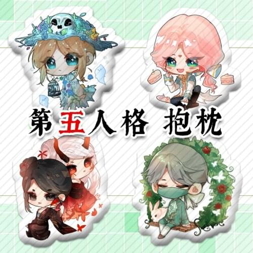 1 pcs Cute Anime Game Identity V Pattern Plush Doll Stuffed Toy Throw Pillow Cushion Cosplay Prop Decor Boy Girl Gift
