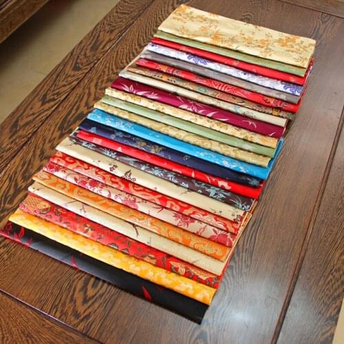 Smooth Elegant Fancy Placemat Decoration Handicrafts Fashion Simple Satin Brocade Dining Table Protective Mats Coaster Pads