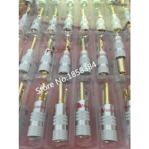 100pcs 24K Gold Plated Audio Silent Wire Tube Banana Speaker Plug Connector Screw Cable & Wire