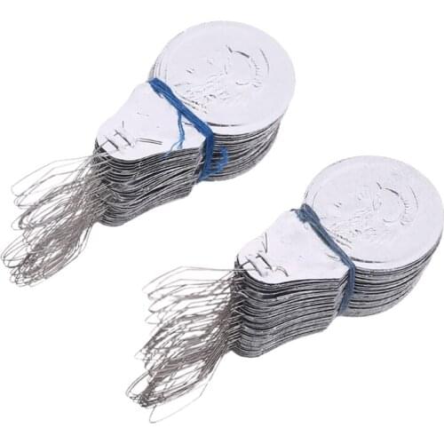 100Pcs Bow Wire Needle Threader Stitch Insertion Machine Hand Sewing Thread Tool
