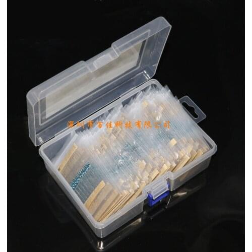 1280pcs Boxed 64 Resistance Values × 20pcs (1R - 10M)1/4W Metal Film Resistance Independent Bag