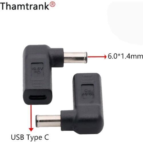 10pc Laptop Power Adapter Connector 6.0*1.4mm Dc Plug USB Type C Female to Universal Male Jack Converter for Notebook Charger