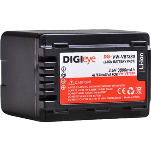 1Pcs 3800mAh VW-VBT380 VWVBT380 Battery for Panasonic HC-V800K HC-VX1K HCV510 HCV520 HC-V550 HCV710 HC-V770 HCV770 HCW580