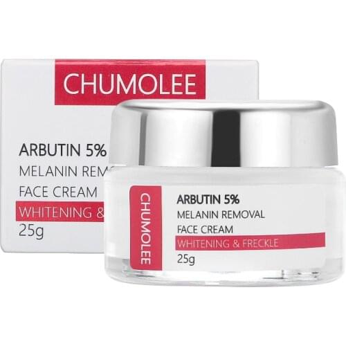 CHUMOLEE Alpha Arbutin 5% Whitening Freckle Facial Cream Melasma Remove Acne Dark Spots Melanin Pigment Moisturizer Face Care