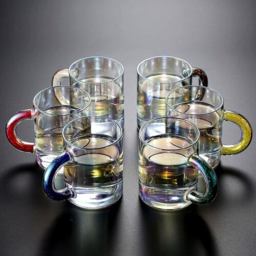 Beili Lead-free Glass Individualized Creative Handmade Household Tea with colored diamond for men and women in online celebrity
