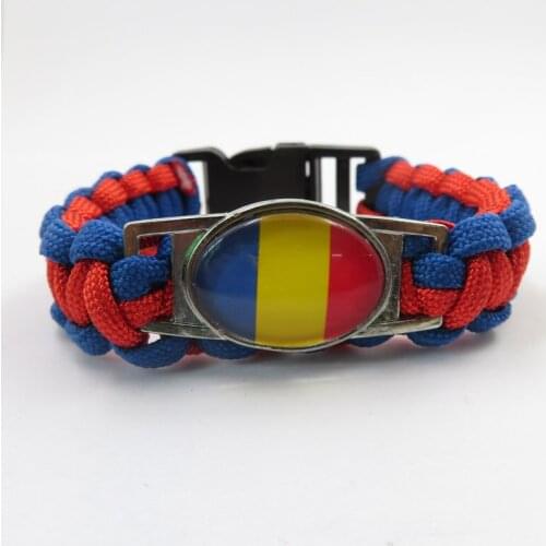 Infinity love romania bracelet love romania country bracelet & bangles man and woman handmade warp bracelets