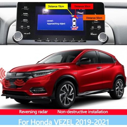 Reversing Blind Spot Front Rear Image Radar Car Sensor Sound Warning Indicator Probe System For Honda VEZEL 2019-2021