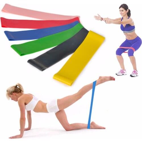 Yoga Resistance Rubber Bands Indoor Outdoor Gym Fitness Equipment 0.35mm-1.3mm Pilates Latex Sport Training Workout Elastic Yoga