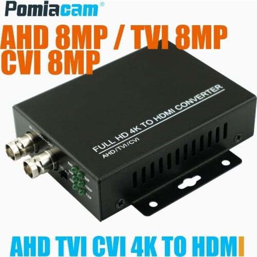 HDC-ADH Full HD 4K CVI/TVI/AHD+CVBS to HDMI Converter Auto Recognition 4K 720P/1080P TVI AHD CVI 8MP CVBS to HDMI Converter