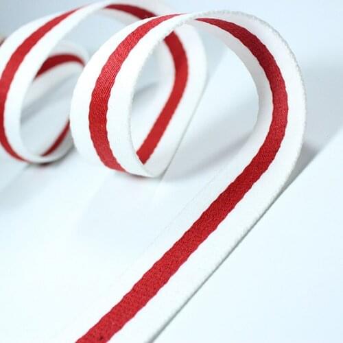2M Width 10-40mm Symbol Color Of Belarus White And red Polyester Striped Grosgrain Ribbon DIY Belt Clothing Sewing Accessories