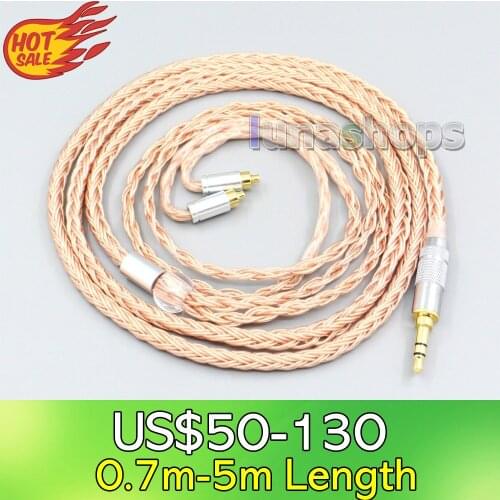 LN006735 2.5mm 3.5mm XLR Balanced 16 Core 99% 7N OCC Earphone Cable For Dunu dn-2002