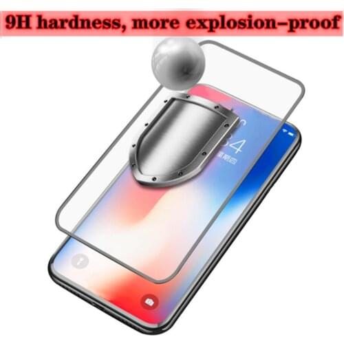 Mobile phone screen protector fit for iphone 6 6s 7 8plus tempered glass full screen HD coverage for iphonex xs xr 11 pro max
