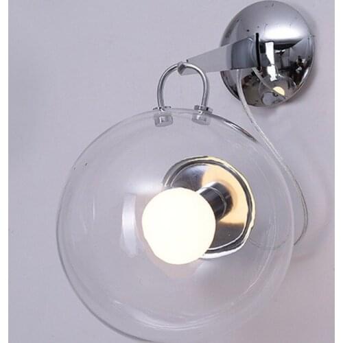 Nordic Simple Soap Bubble LED Wall Lamp Personality Fashion Bedside Lamp Bedroom Aisle Corridor Balcony Glass Wall Lamp LB32713