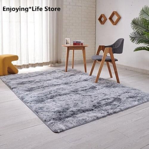 New Plush Living Room Bedroom Carpet Modern Coffee Table Sofa Floor Mats Long Fur Household Bedside Childrens Non Slip Carpet