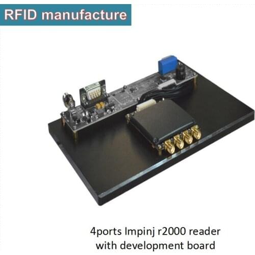 Professional uhf supplier 4ports impinj r2000 uhf rfid reader module Multi-tag reading 1- 500 tags/second with free English SDK