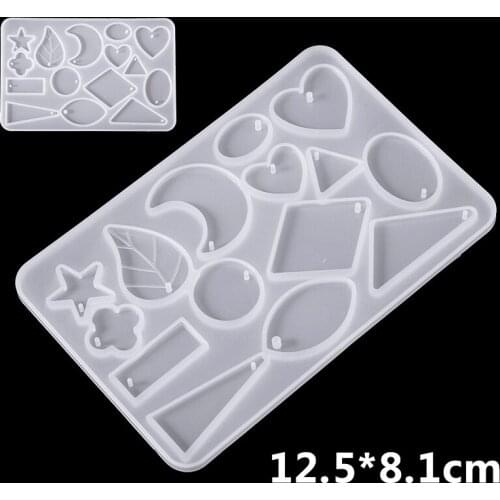 Earring Silicone Mould DIY Jewelry Pendant Making Mould Fondant Resin Crystal Epoxy Molds