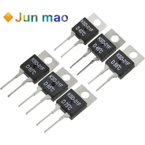 40 50 60 70 80 90 100 DegC NC Normally Closed NO Normally Open 1.5A Thermal Switch Temperature Sensor Thermostat KSD-01F JUC-31F