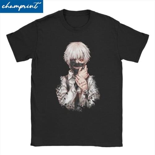 Tokyo Ghoul T Shirt Men Women Cotton Funny T-Shirt Round Collar Japan Anime Manga Tee Shirt Short Sleeve Clothing 4XL 5XL 6XL