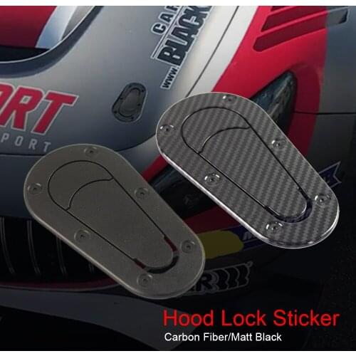 Universal Racing Car Hood Pin Car Carbon Fiber Sticker Engine Bonnet Latch Hood Lock Hood Mount Scoop Stickers Car Accessories