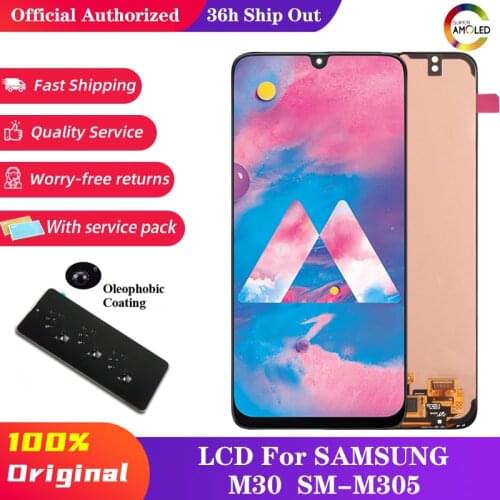 6.4'' LCD For Samsung Galaxy M30 2019 M30 M305 M305F M305DS LCD Display Touch Screen Digitizer Assembly Replacment Parts