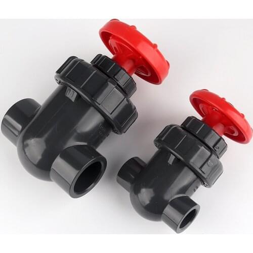 1pc 20~63mm PVC Pipe Gate Valve Precision Flow Control Sluice Switch Home Garden DIY Irrigation Aquarium Fish Tank Joint