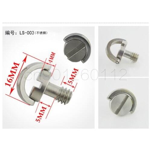 10pcs 1/4 Inch Folding D-Ring Adapter Screw Cam Tripod Monopod Quick Release Plate for Camera Accessories