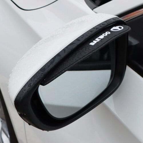 2pcs Silicone Gel Car Rearview Mirror Rain Blades Anti Rain Visor For Daewoo Matiz Nexia Lanos Kalos Gentra Nubira Espero