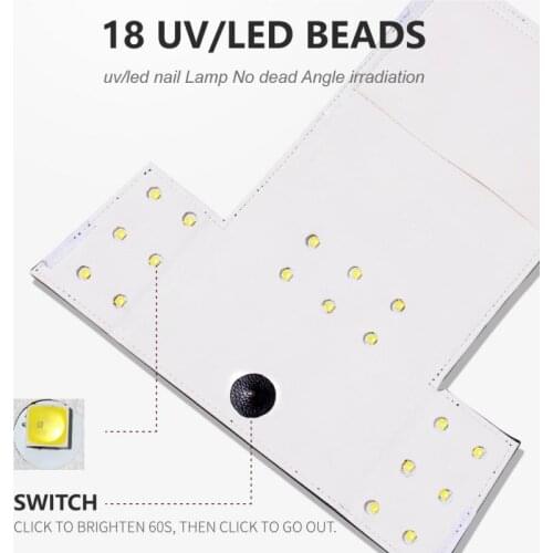 2020 NEW Portable UV LED Nail Dryer Lamp For Nail Uv Gel Point Drill Gel Painting Glue Dryer Light Machine Art Tools TSLM1