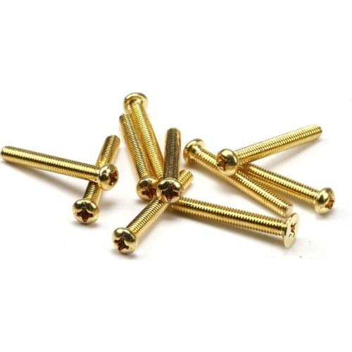 500pcs M2*16 Brass Phillips Screw Round Head Cross Screw Socket Bolt Pan Screw