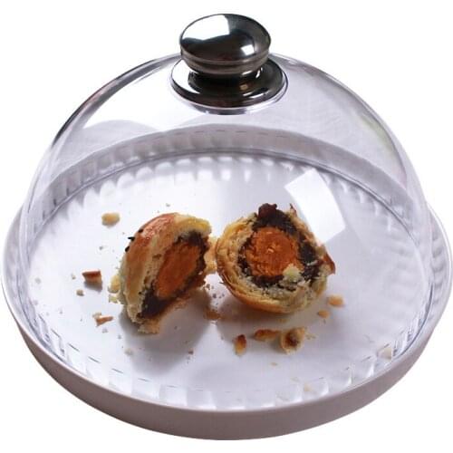 6 inch cake plate Glass cover Dessert table display stand tray Home kitchen decoration Festive party